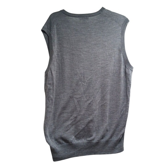Peter Millar Sweater Vest Men's XL Sleeveless Silk Wool Blend Gray - Picture 2 of 12